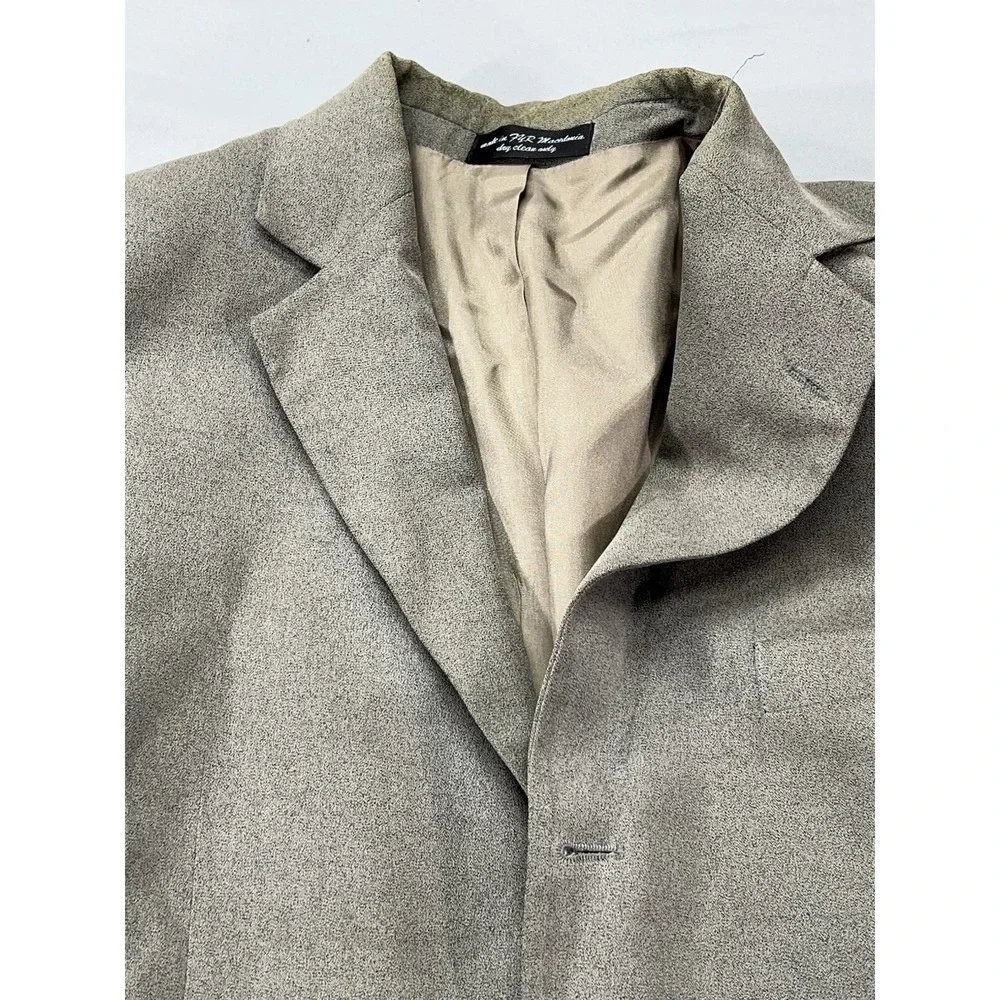Milano‎ Uomo Stretch Blazer Jacket Size 42S Light Gray